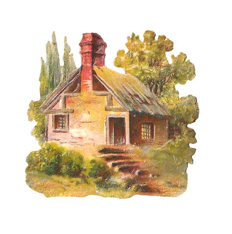 old rural house clip art